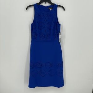 Tahari ASL Blue Midi Dress